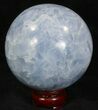 Polished Blue Calcite Sphere #32125-2